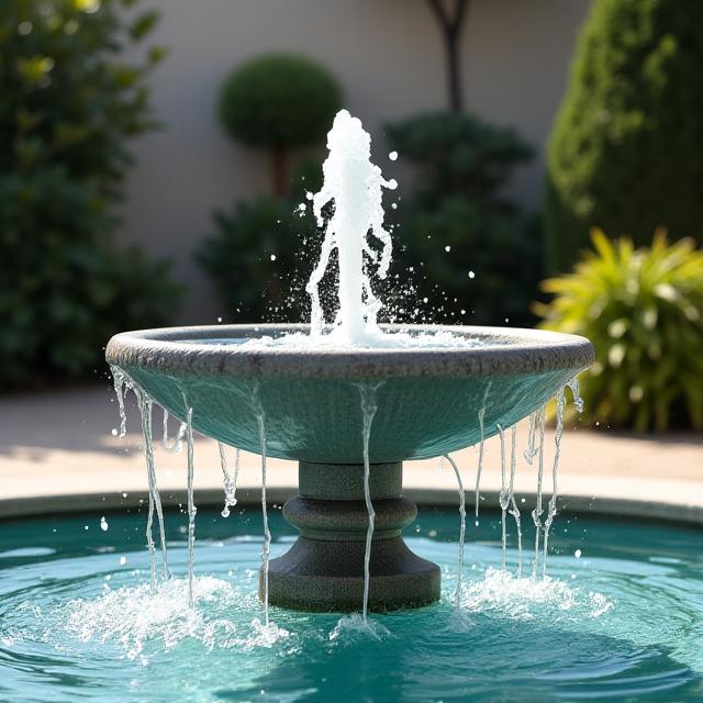 Fuente de agua elegante diseñada por AguaLuz Creations